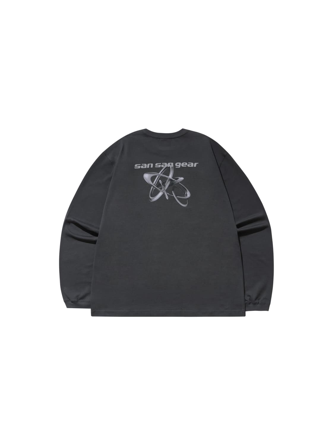 산산기어 23FW LOGO LONG SLEEVES-CHARCOAL 상품이미지1