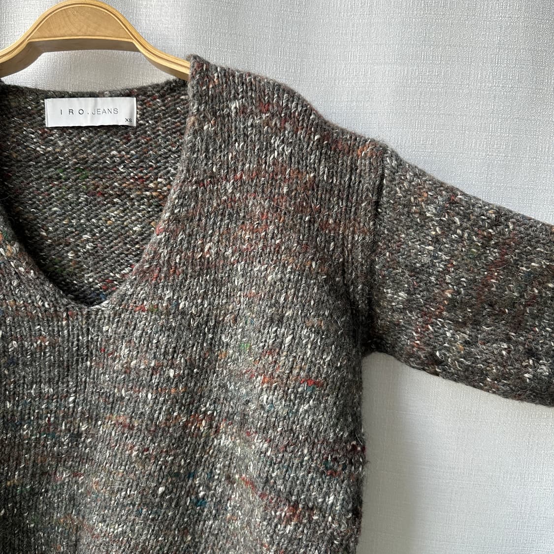 IRO JEANS 이로 진스 17W 울 알파카 실크 브이넥 니트 XS 상품이미지2