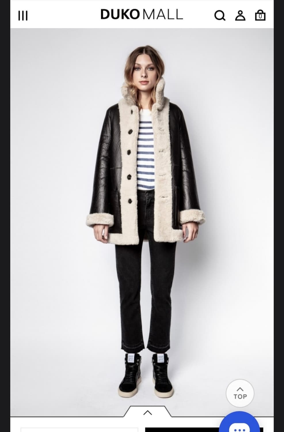 자딕앤볼테르 리버시블 무스탕 상품이미지2