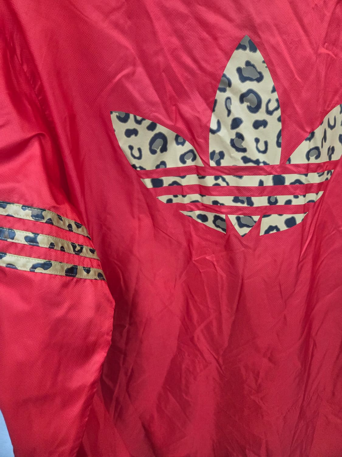 아디다스 코듀라 빅트레포일 레오파드 초경량 바람막이 자켓 95 상품이미지3