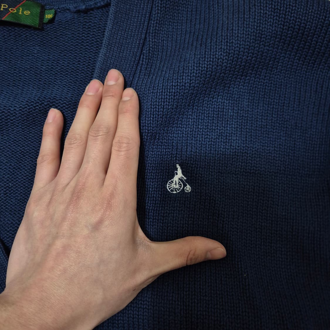 빈폴 배색 니트 가디건 L(100) 상품이미지5