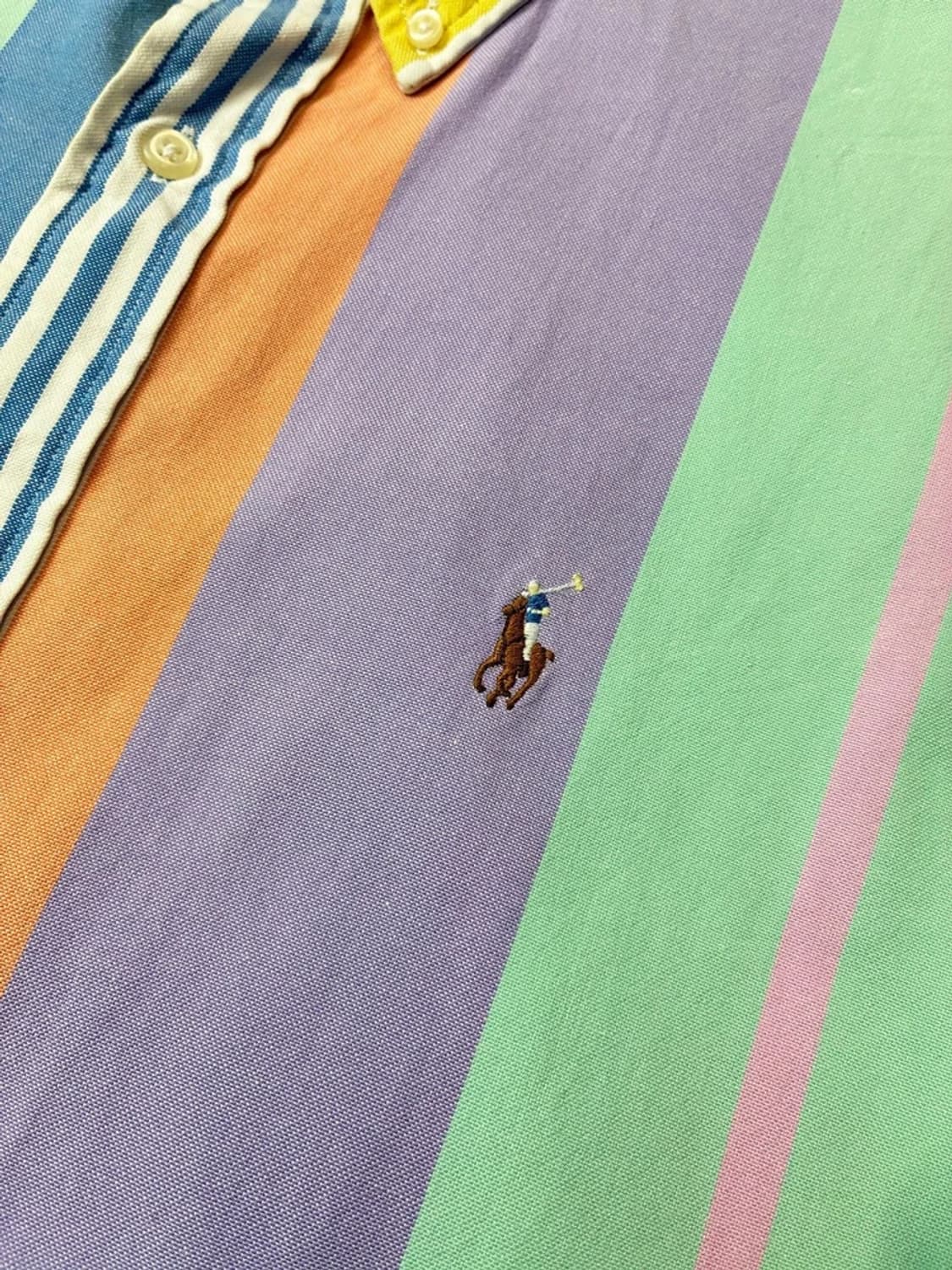 폴로 랄프로렌 멀티 컬러 스트라이프 옥스퍼드 셔츠 PN5856 상품이미지4