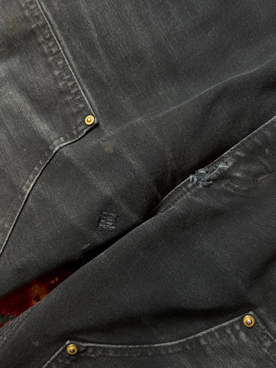 OG USA Made 칼하트 더블니 블랙 칼하트 B01 썩블니 상품이미지10