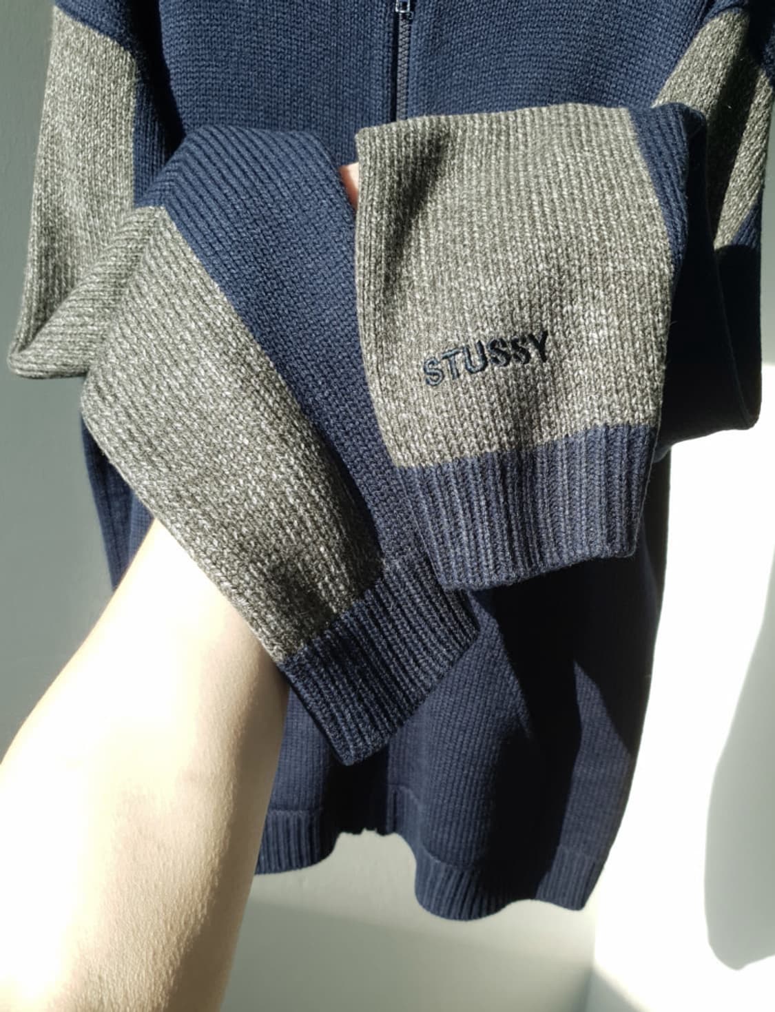 스투시 90‘s 니트 후드집업 상품이미지3