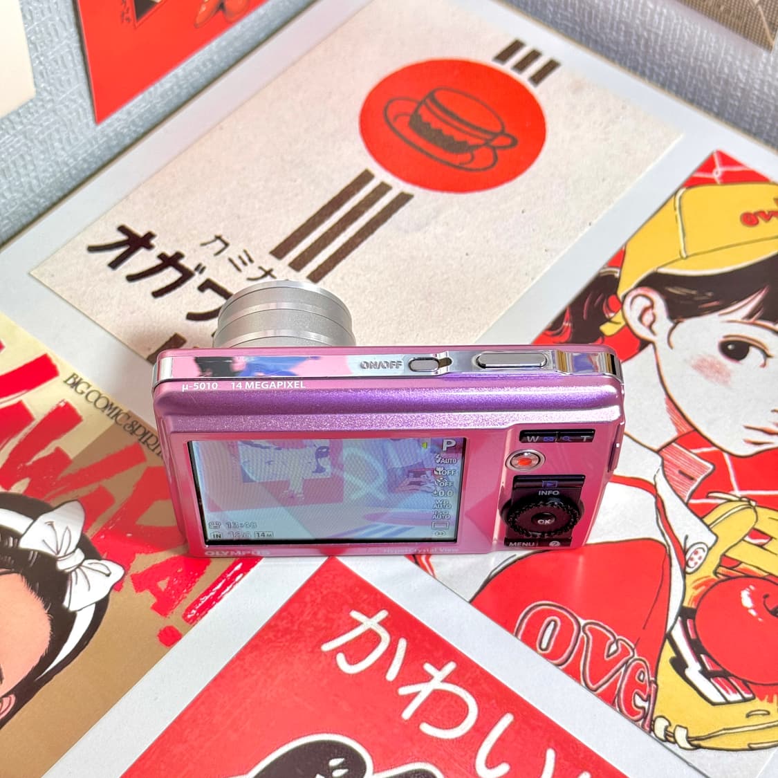 올림푸스 뮤 5010 베이비 핑크 빈티지디카 상품이미지3