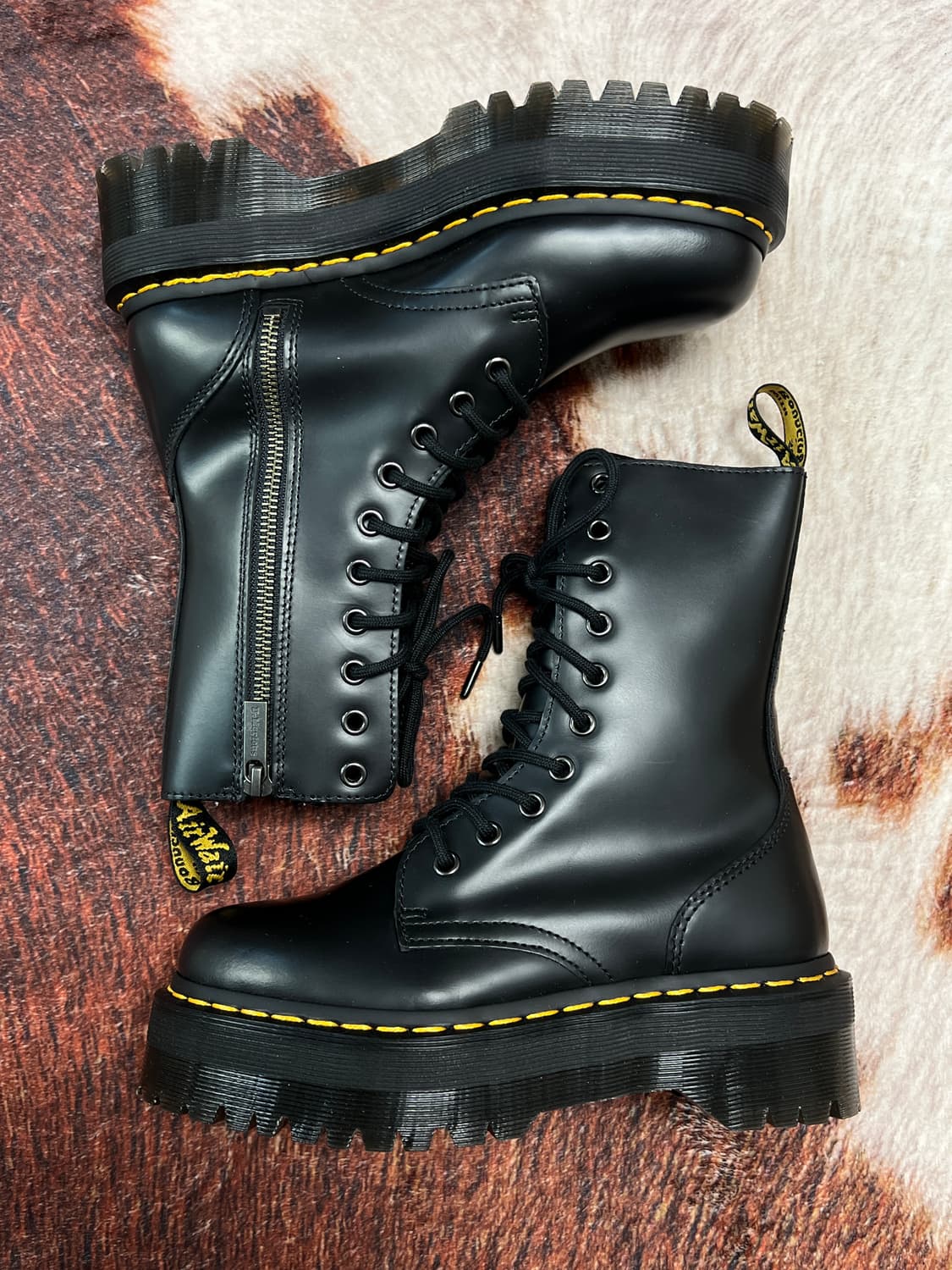 [230] 닥터마틴 제이든 하이 플랫폼 워커 블랙 상품이미지3