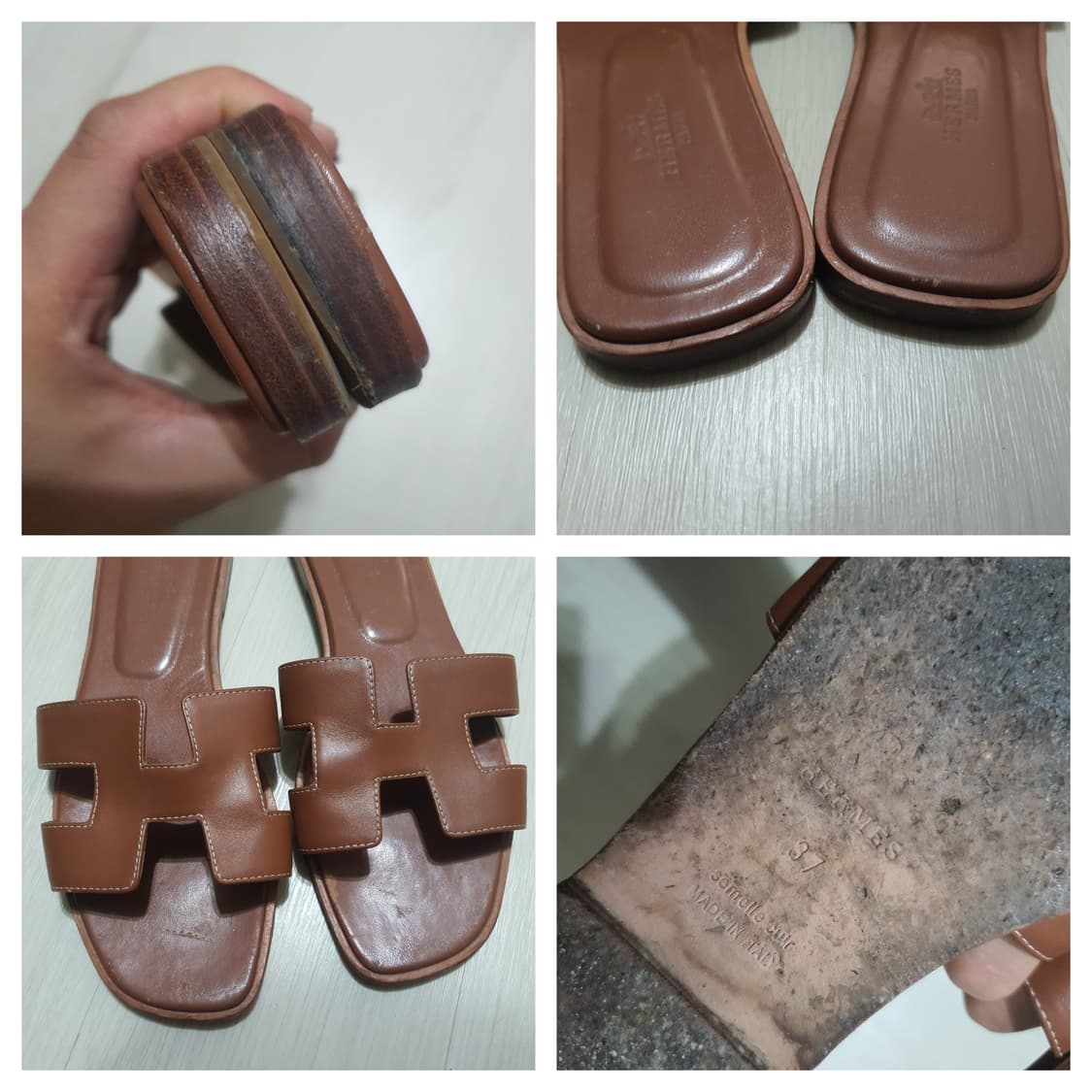 정품 에르메스 오란 여성 샌들 37사이즈 상품이미지4