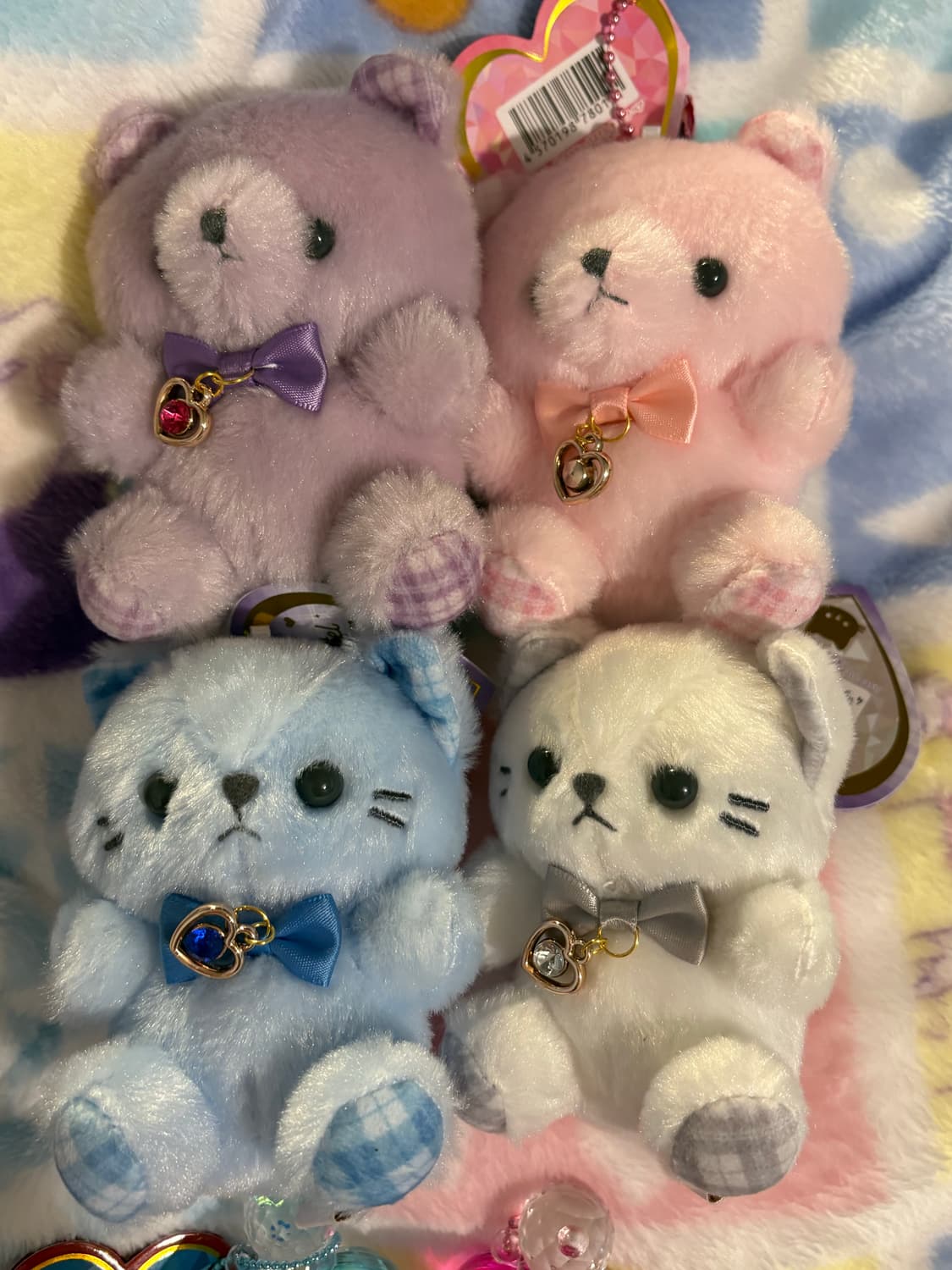 세트) 탄생석 곰 고양이 인형 키링 산리오 키티 태닝 리락쿠마 상품이미지2