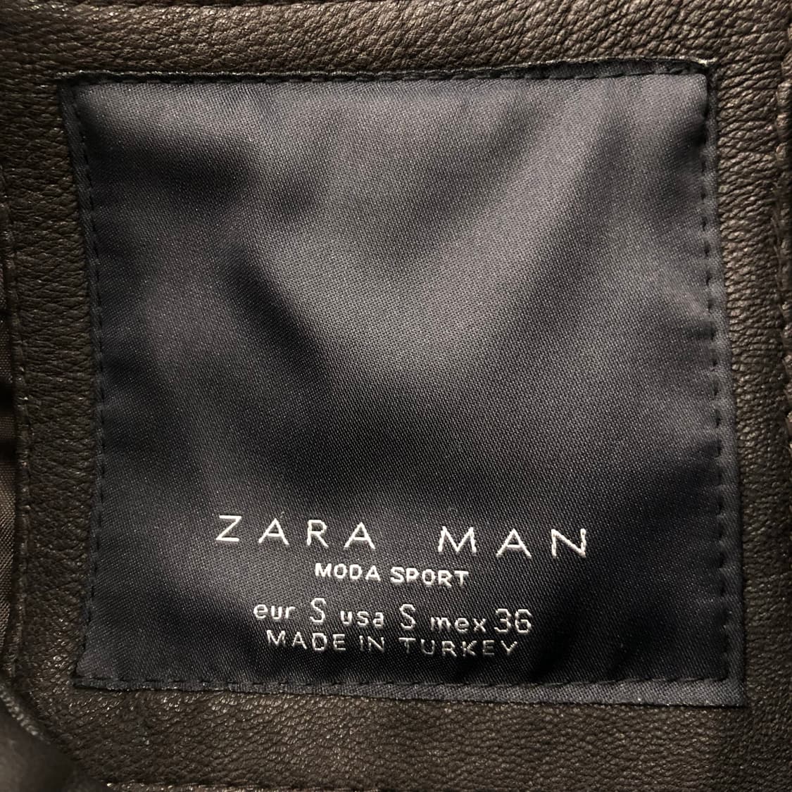 자라 고트스킨 염소가죽 바이커 레더 가죽 자켓 상품이미지5