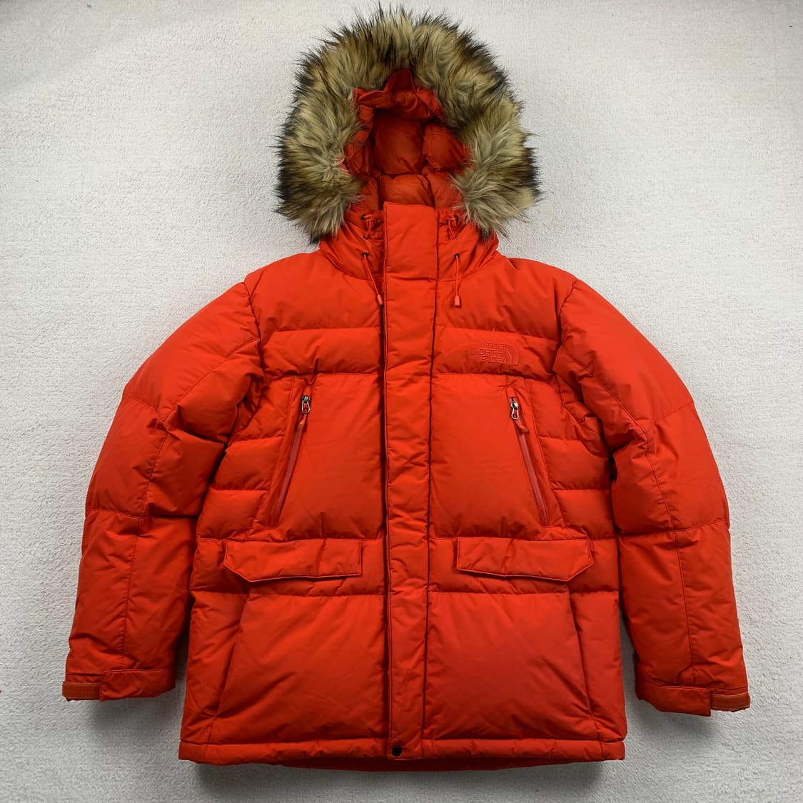노스페이스 하이벤트 맥머도 구스다운 패딩 파카 오렌지 상품이미지1
