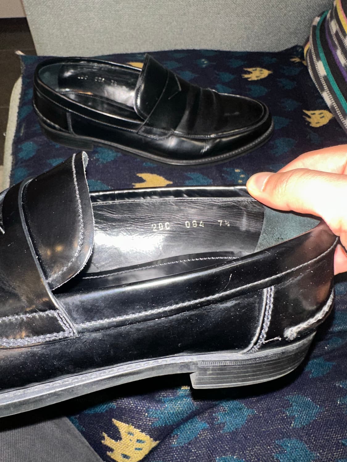 Prada leather aged penny loafers  상품이미지8