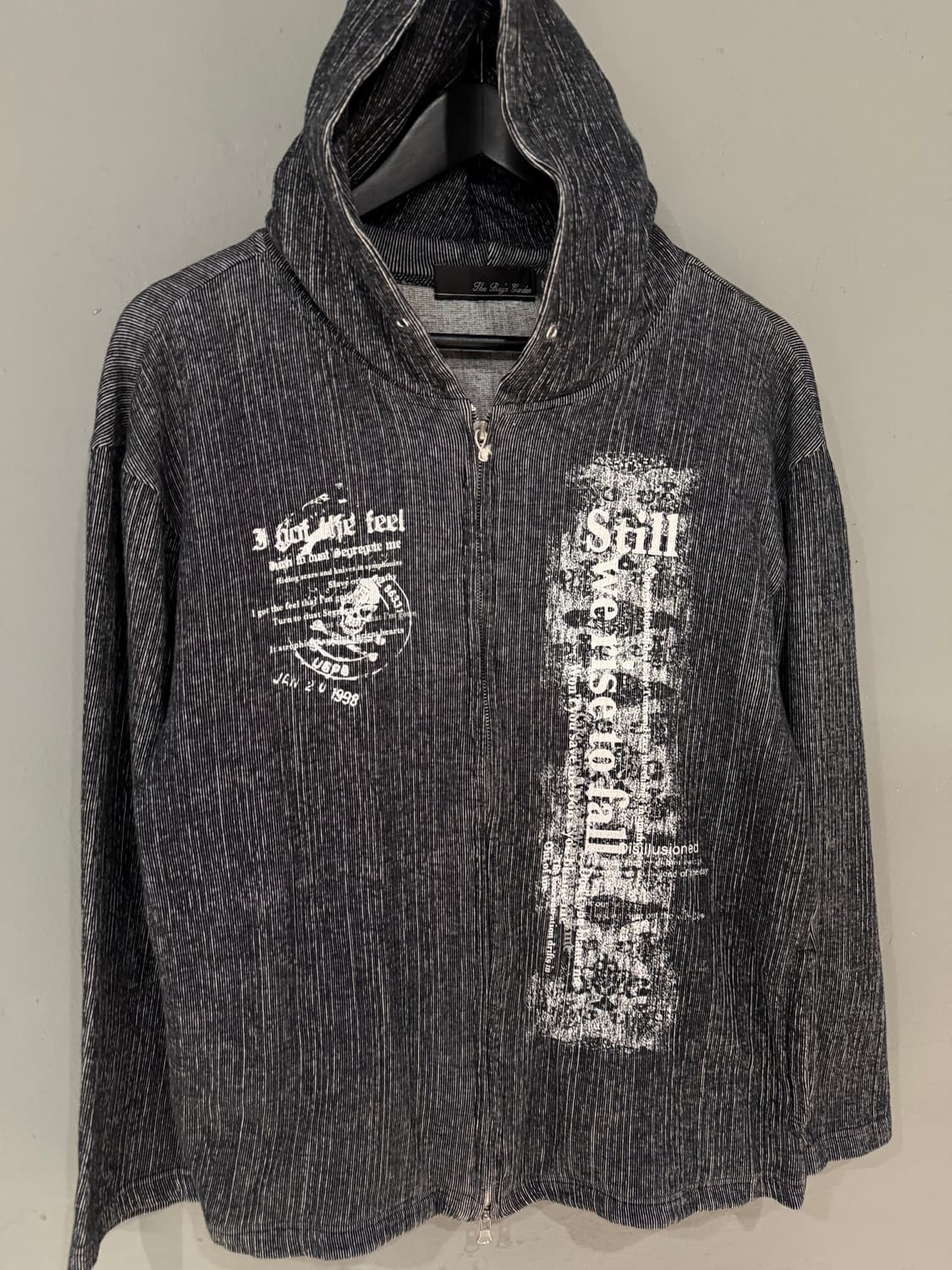 punk printing detail 2-way hood zip-up 상품이미지8