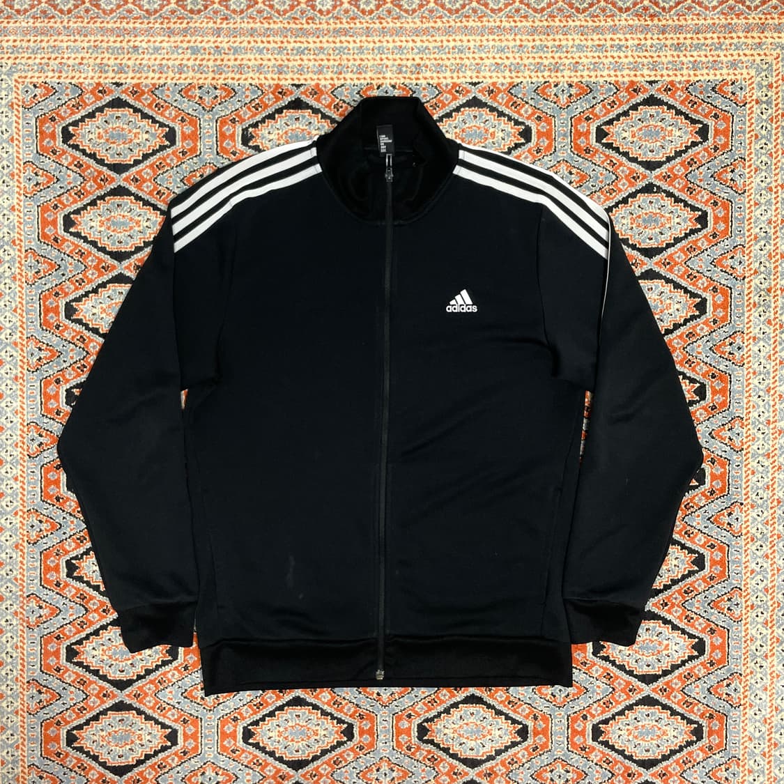 아디다스 삼각로고 블랙 집업져지 여성XL 상품이미지1