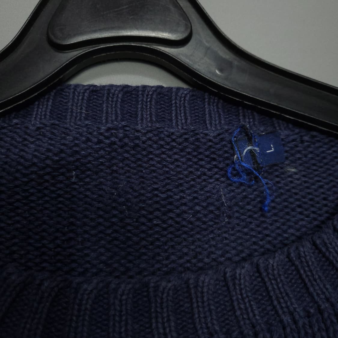 폴로 랄프로렌 코튼 니트 네이비L 상품이미지6