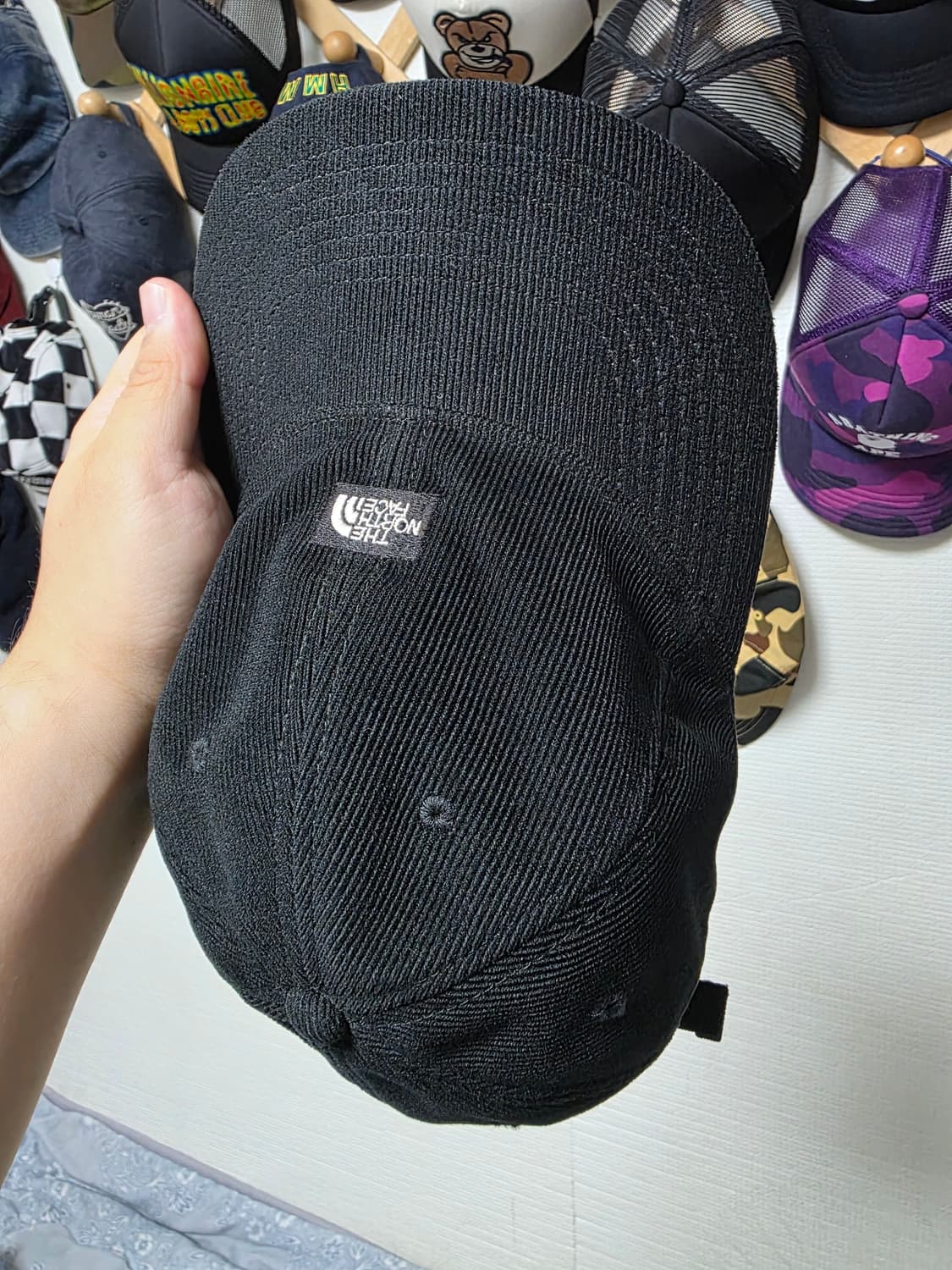 노스페이스 퍼플라벨 코듀로이캡 블랙 상품이미지2