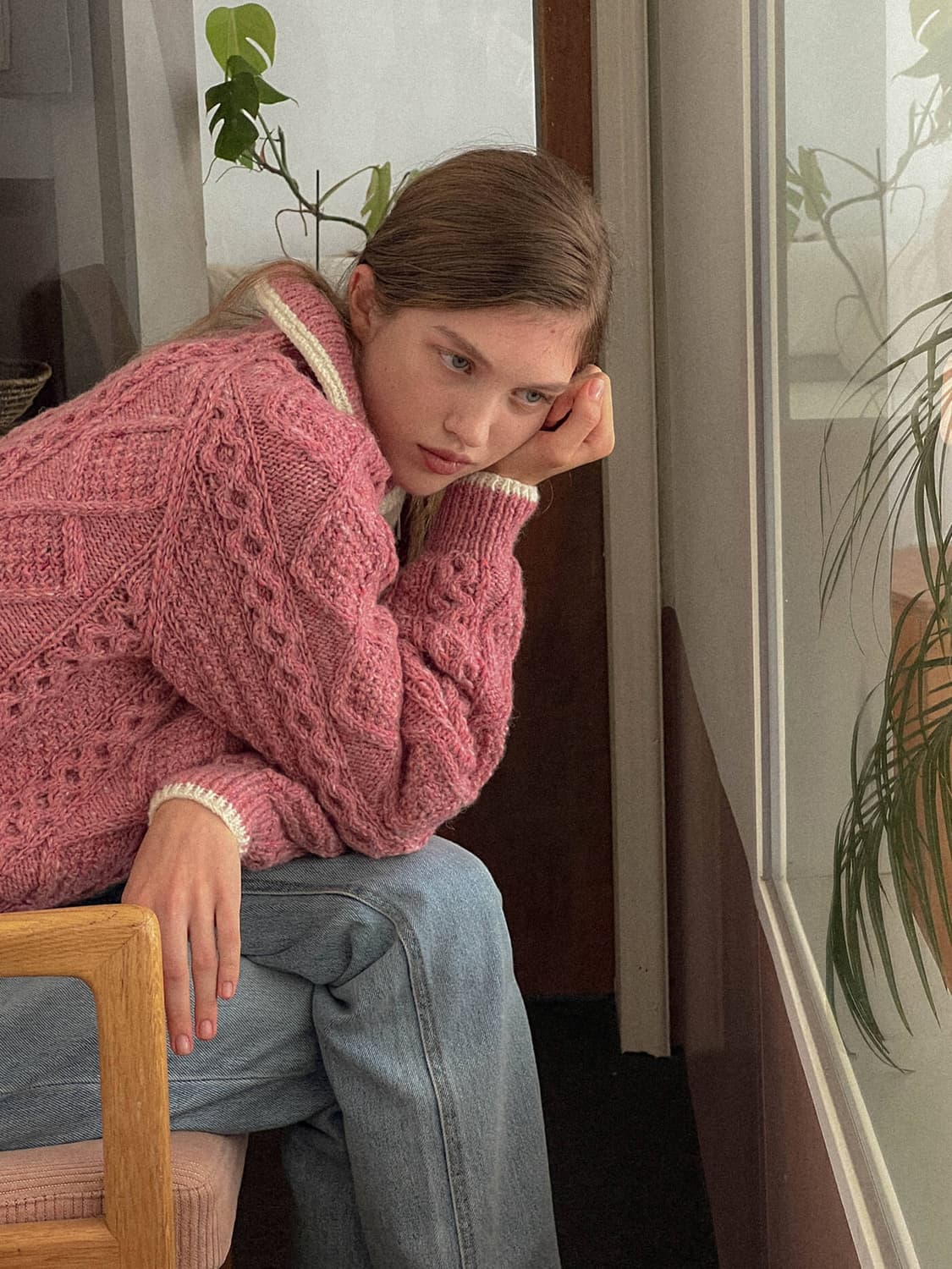 스무드무드 로즈우드 지퍼 가디건 by 아테나디자인 상품이미지4