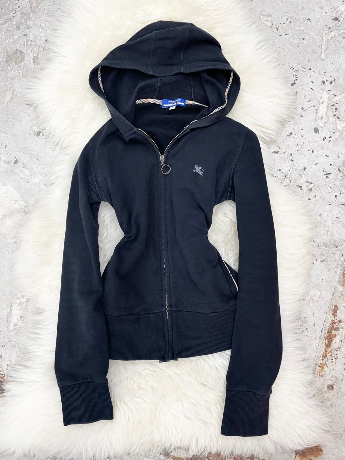 버버리 블루라벨 로고 후드집업  상품이미지1