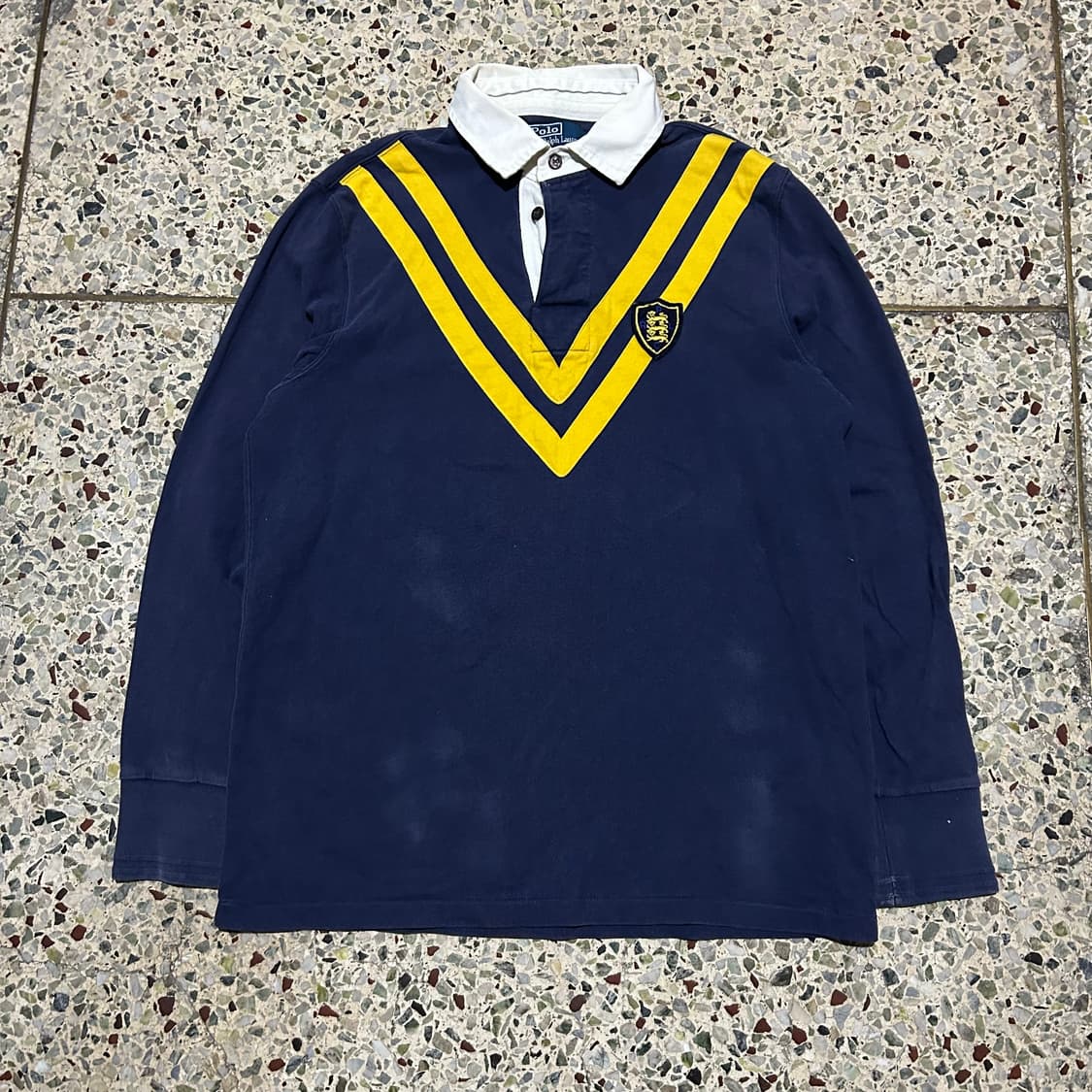 폴로(POLO RalphLauren) 네이비 패치 럭비티 상품이미지1