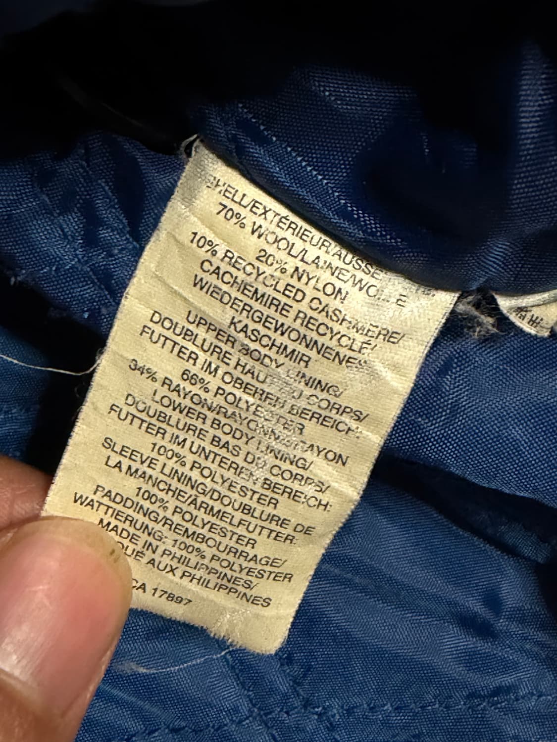 90s 올드 갭 울캐시미어 혼방 카코트 상품이미지8