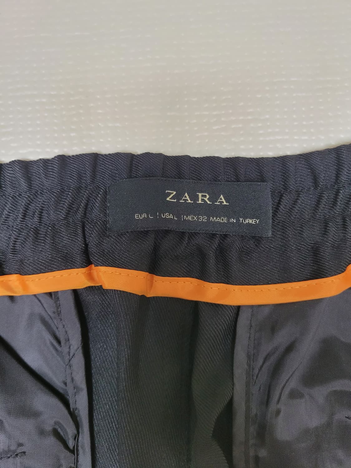 자라 ZARA 남자 버클 슬랙스 33 블랙 상품이미지6