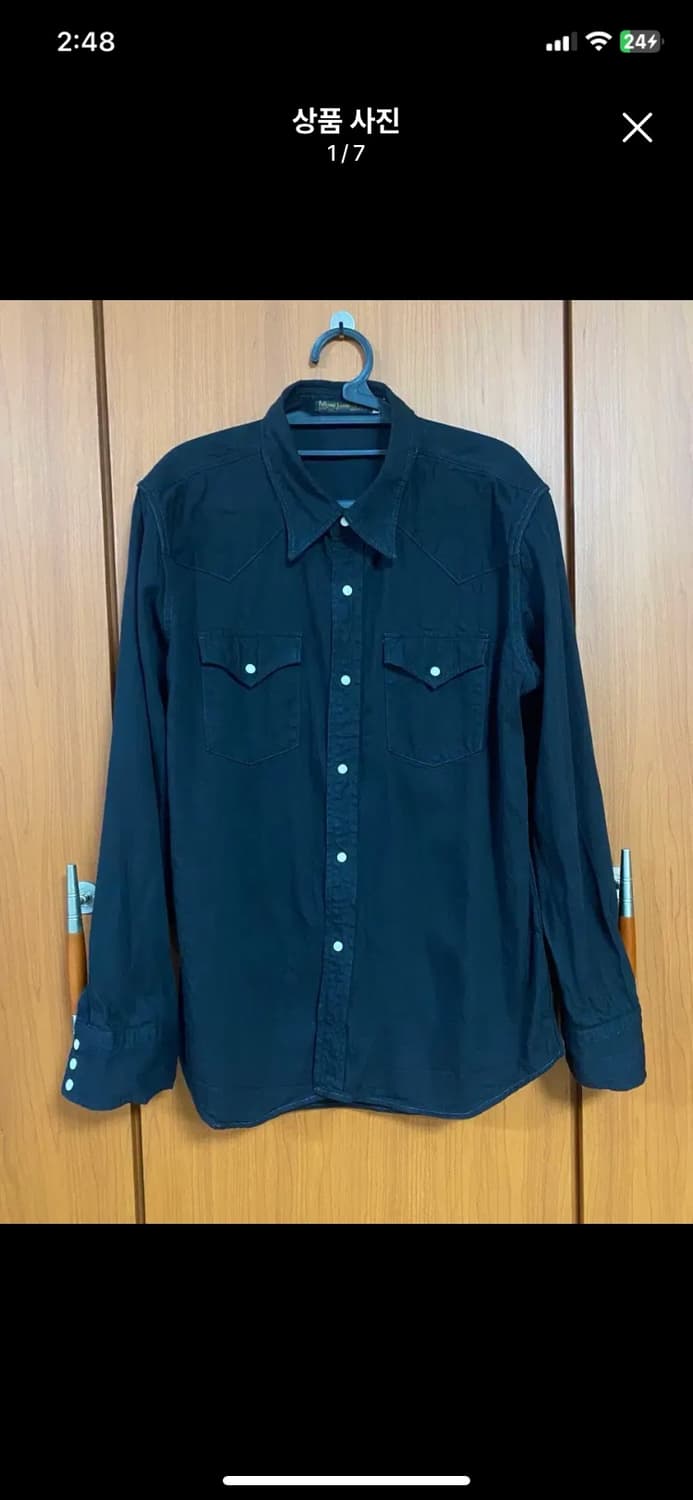 [FULLCOUNT] 풀카운트 4894 웨스턴 데님 셔츠 44사이즈 상품이미지1