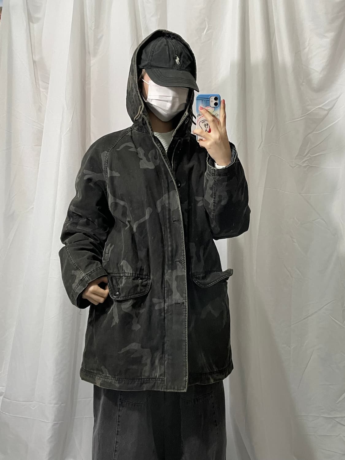 Cp company 카모 후드 누빔 자켓 XL 상품이미지2