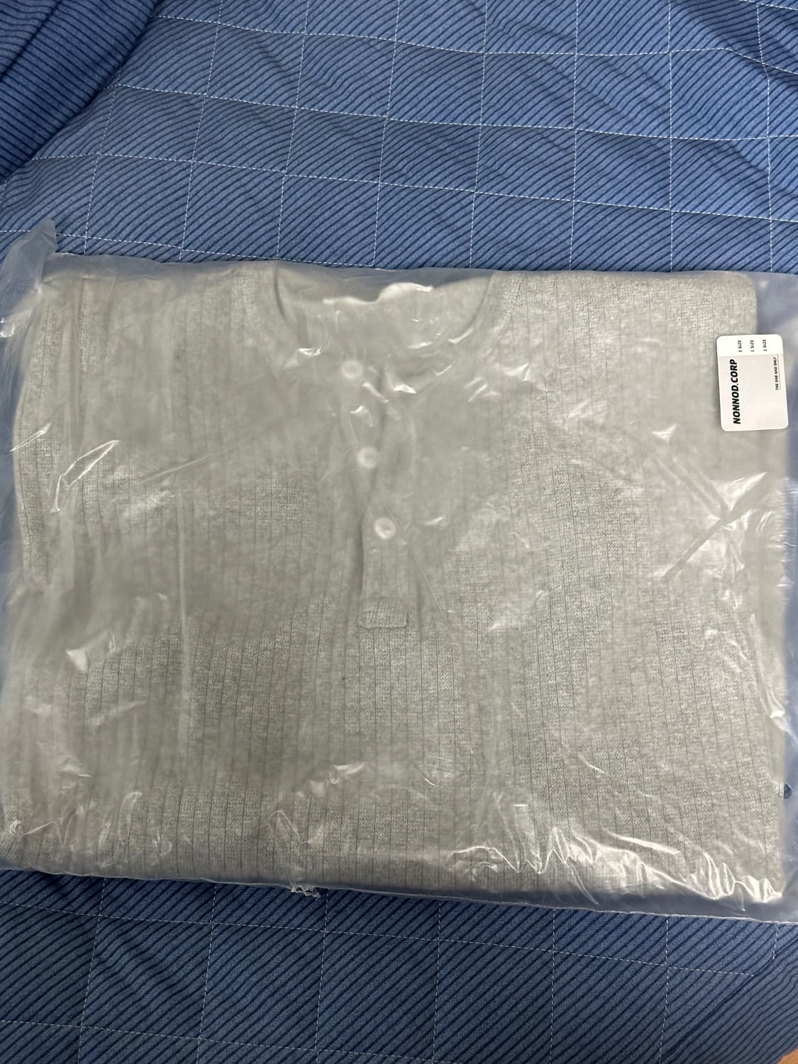 논노드 헨리넥 그레이 1사이즈 상품이미지1