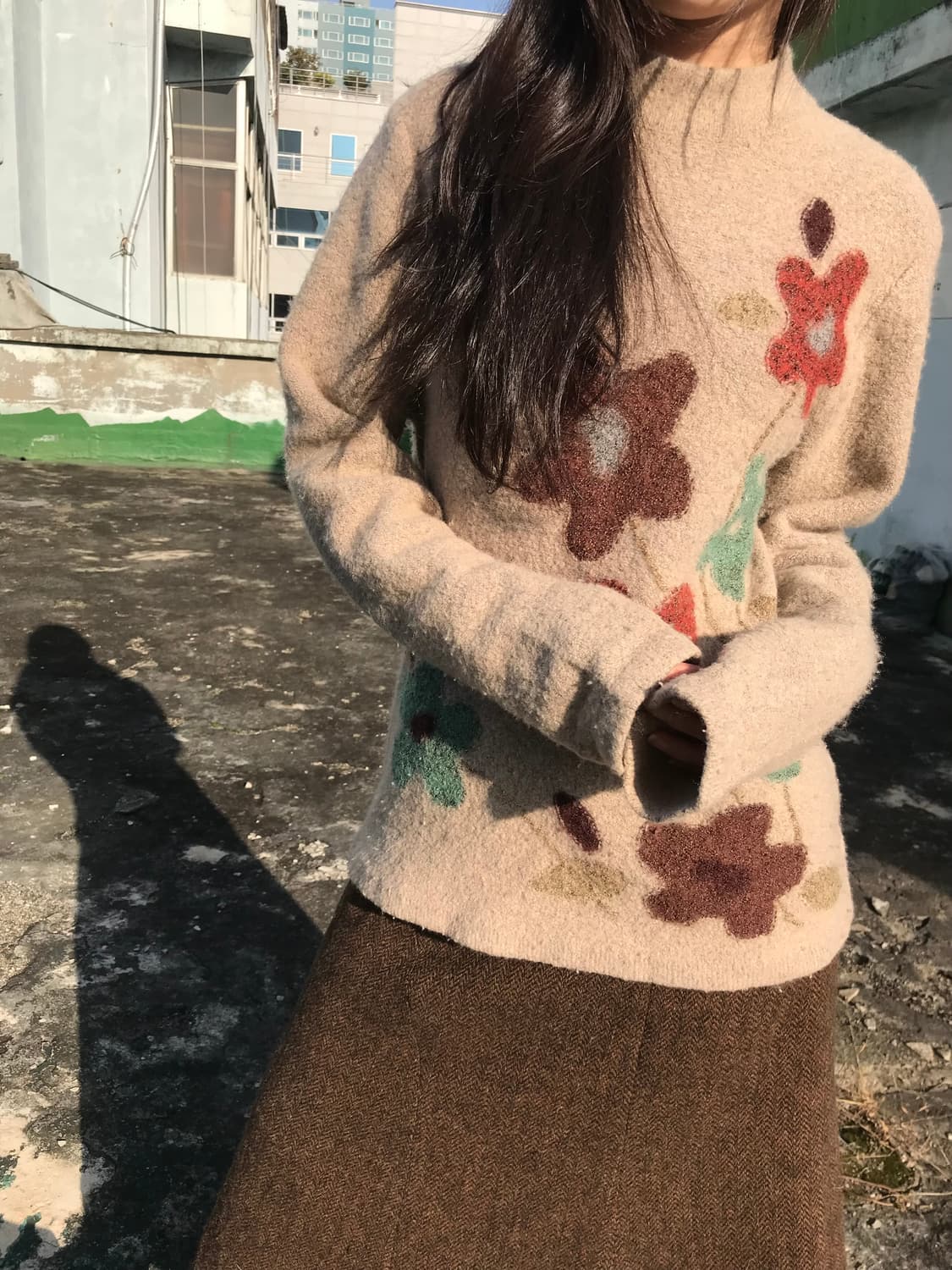 코지 플라워 니트 상품이미지3