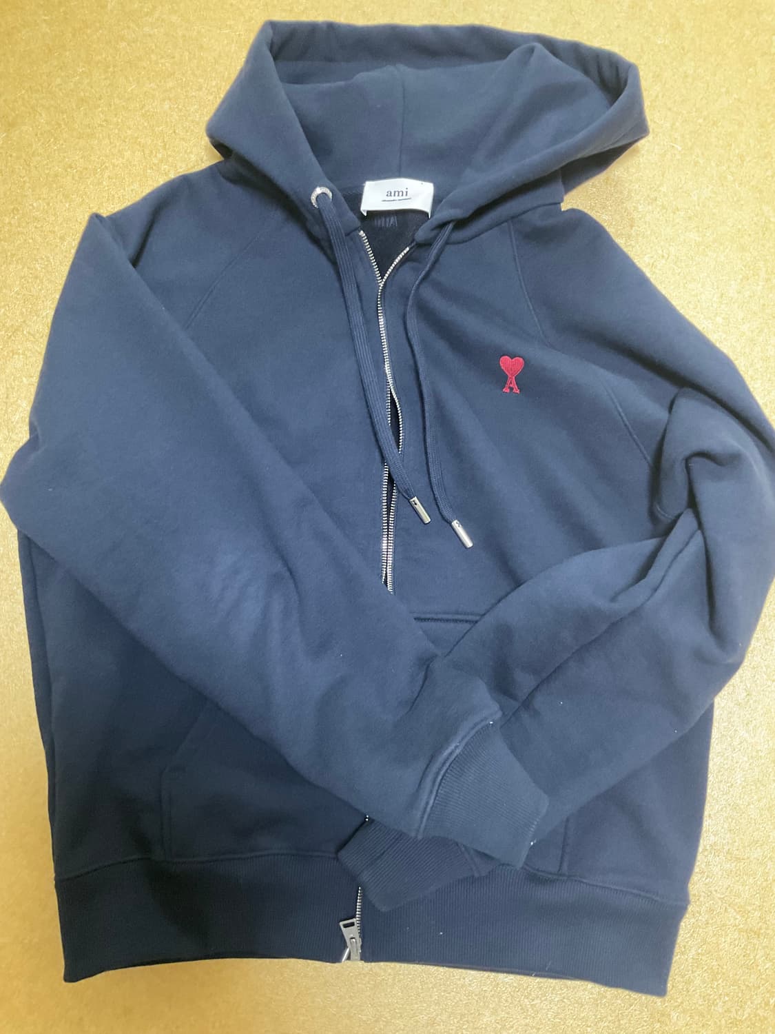 아미 네이비 후드집업 상품이미지1