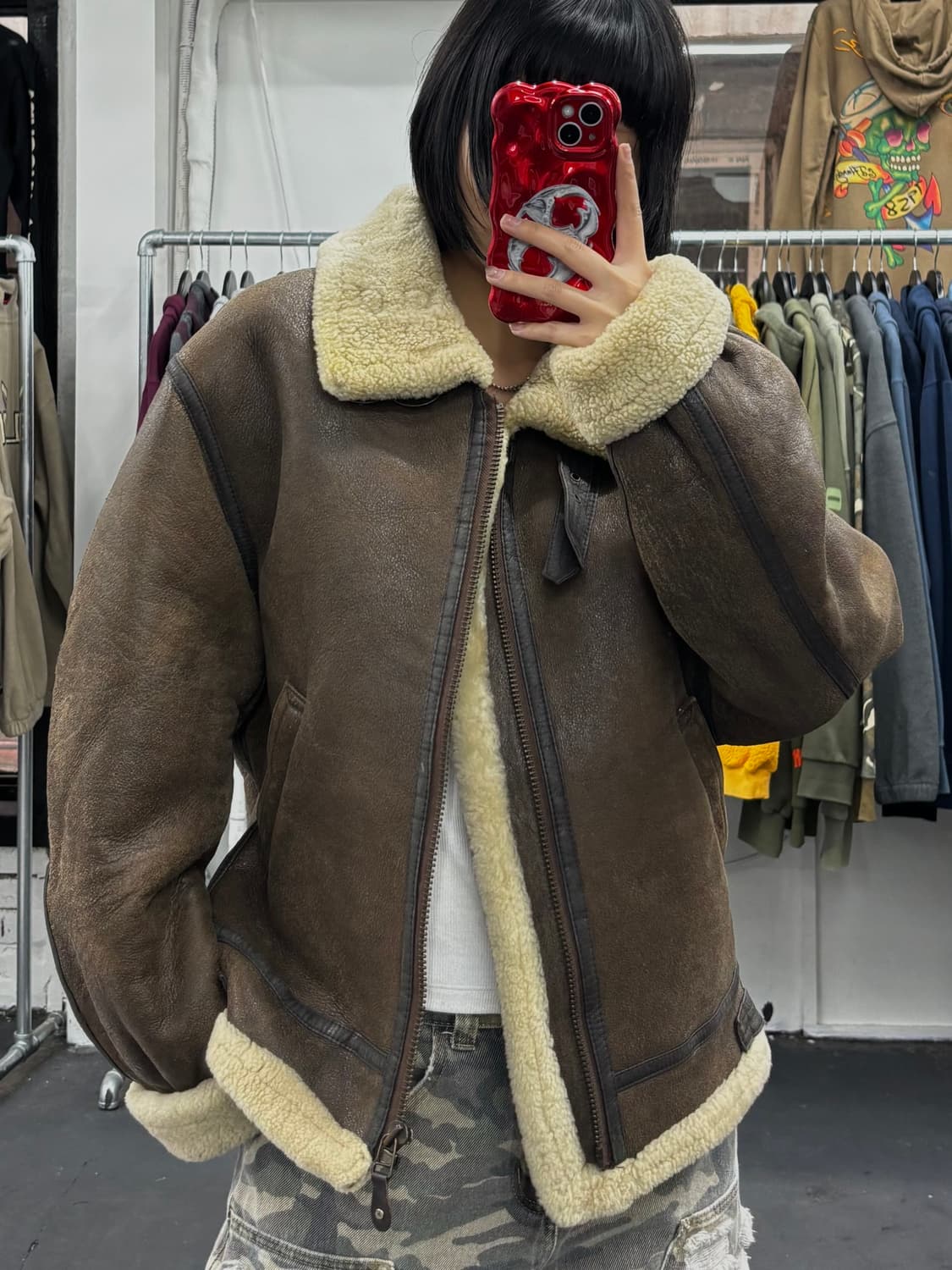 Type-B3 무스탕 자켓 상품이미지3