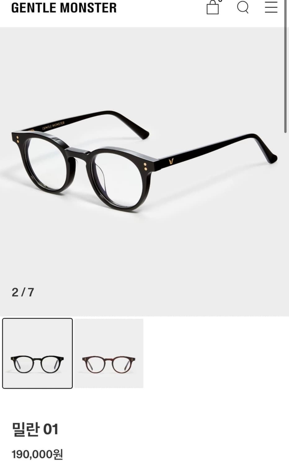 젠틀몬스터 밀란  상품이미지1