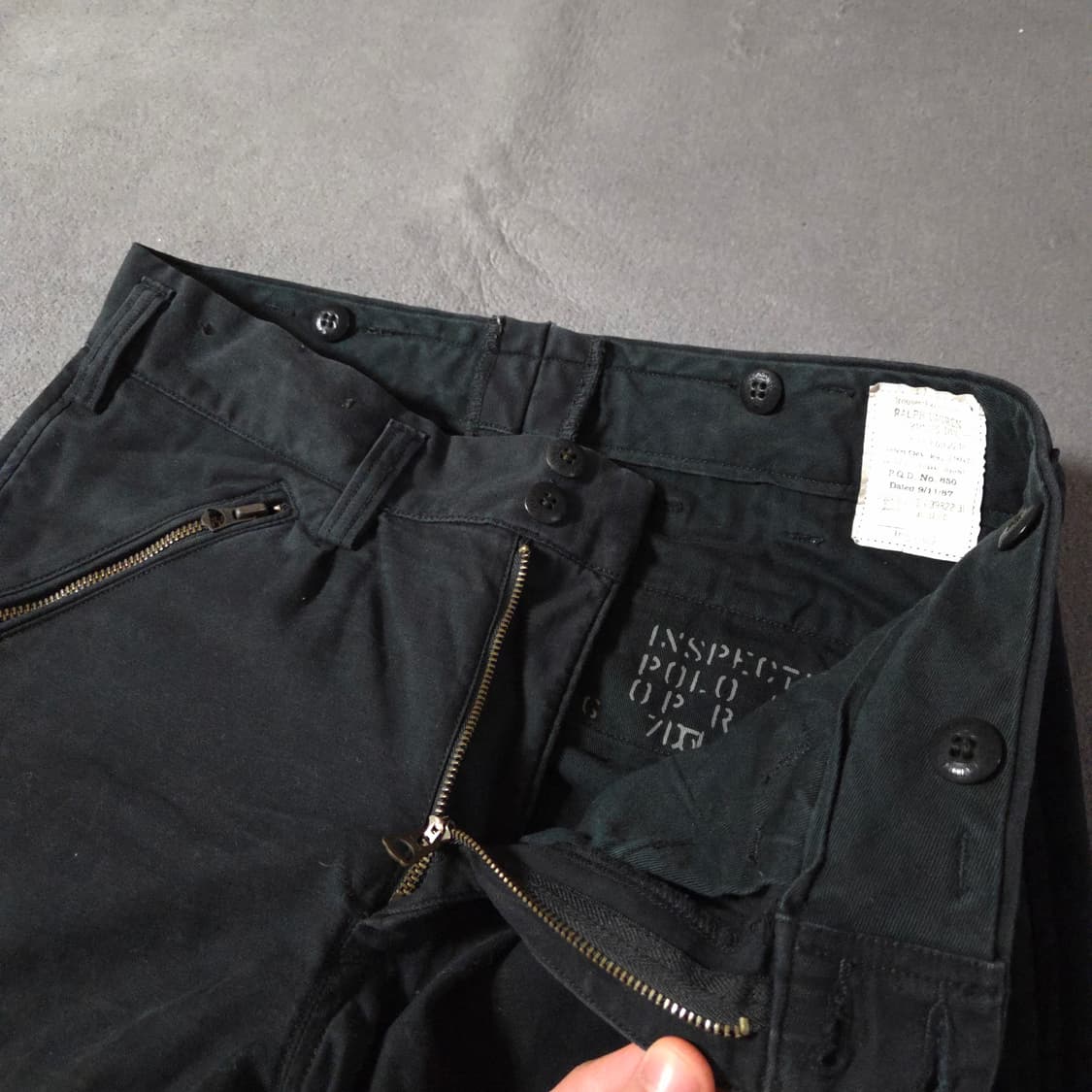 폴로 밀리터리 m65 카고 팬츠 31 블랙 상품이미지2