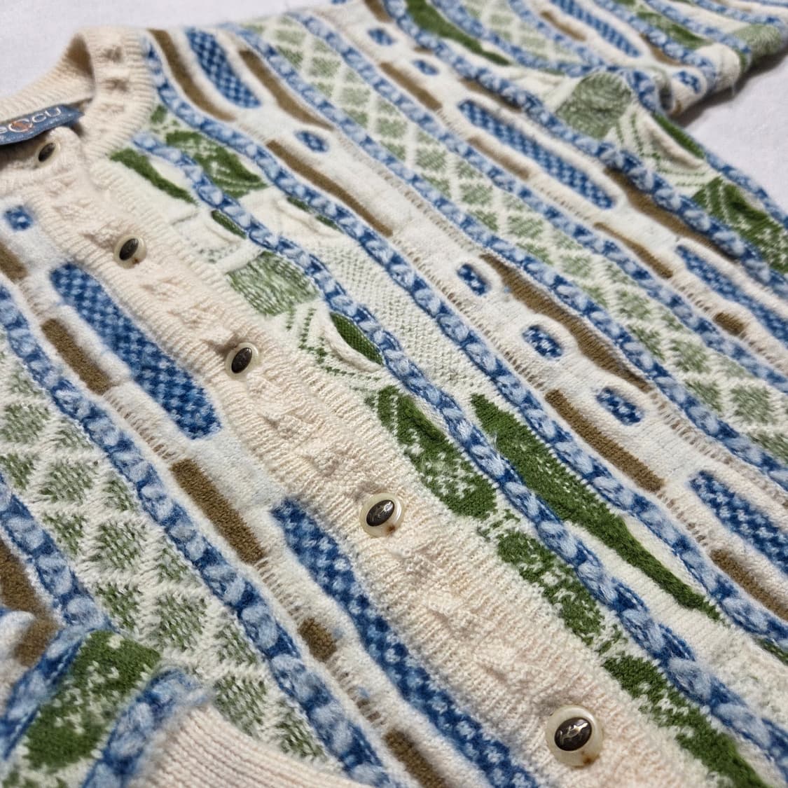 GECCU 게쿠 케이블 니트 가디건 상품이미지3