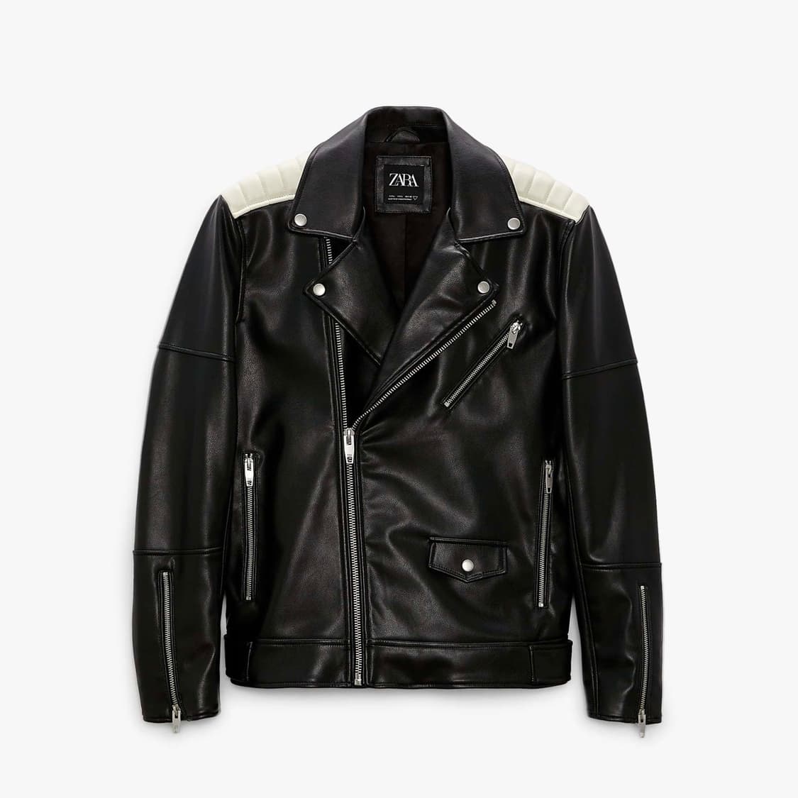 자라 바이커 라이더 자켓 가죽 자켓 상품이미지1