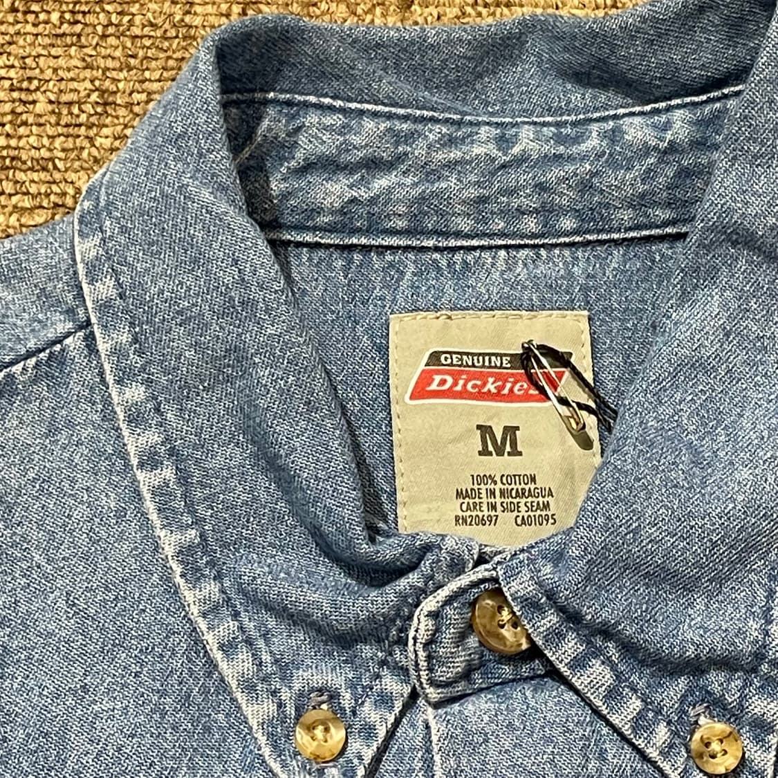 (M) Dickies 디키즈 코튼 데님 셔츠 상품이미지6
