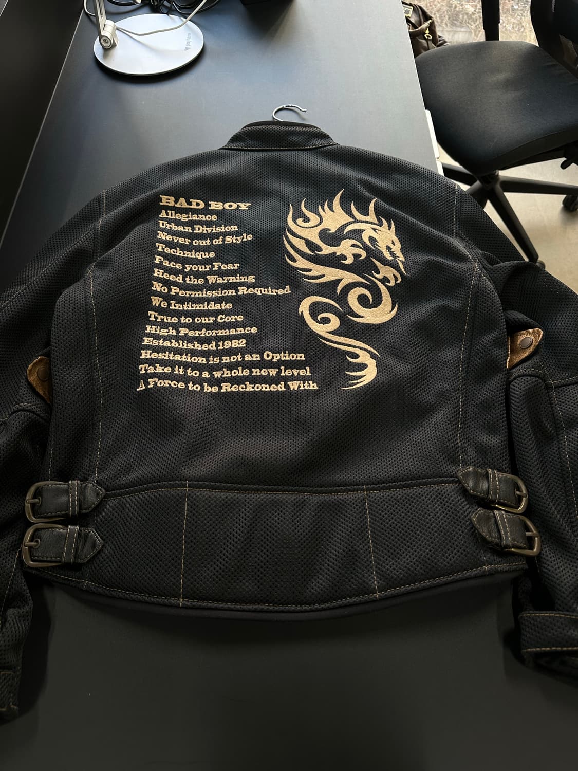 배드보이 오리엔탈 풀자수 드래곤 버클 레이싱자켓 상품이미지6