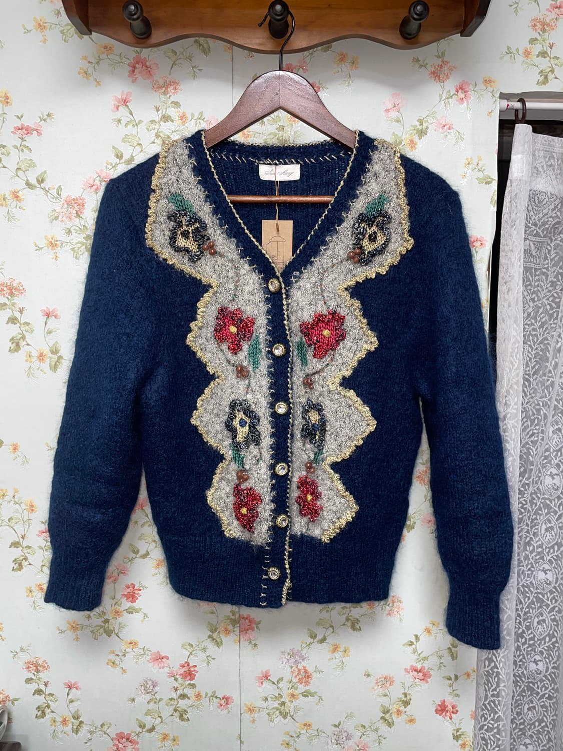 플로럴 자수 가디건 상품이미지1