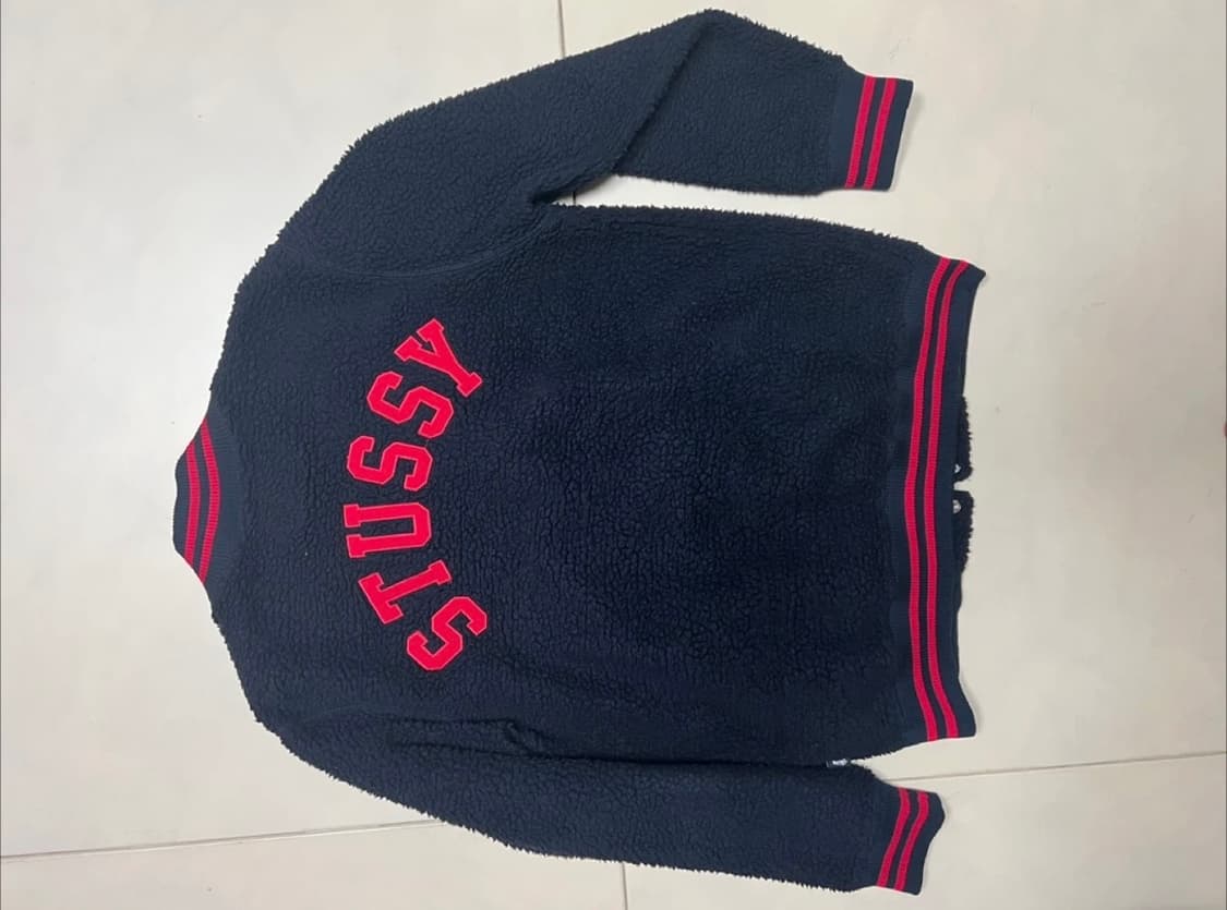 (M)스투시 S로고 플리스 바시티 자켓 상품이미지3