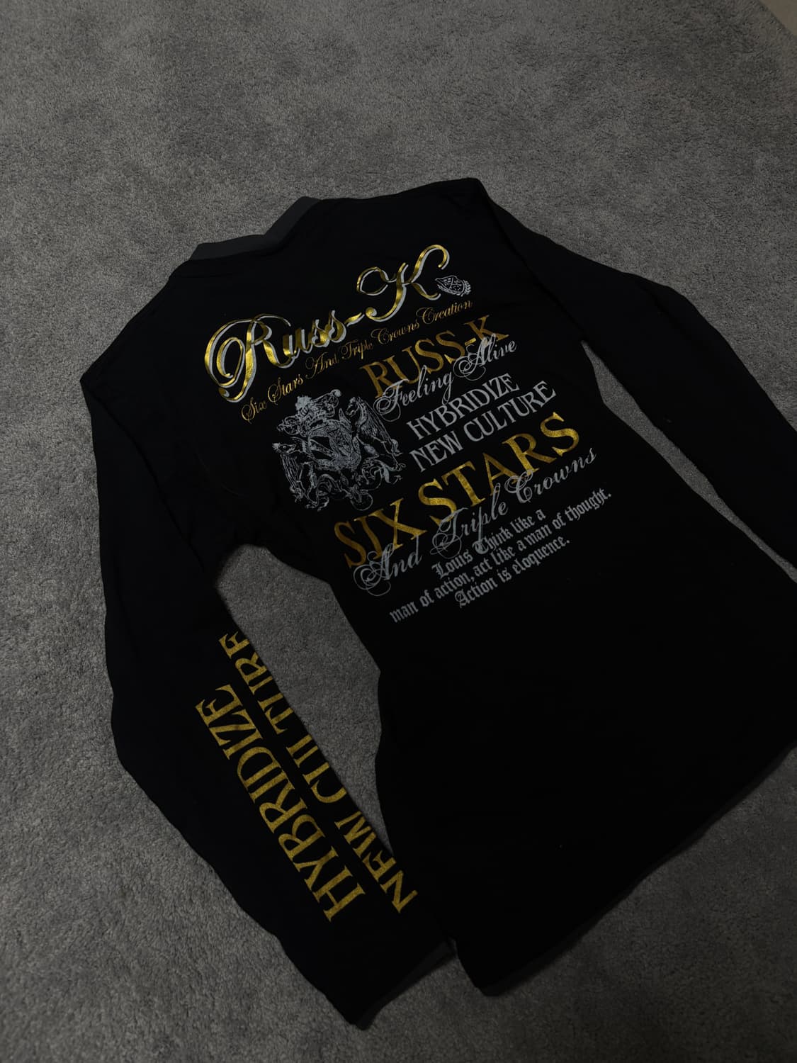 Vintage 00s vkei & punk mood longsleeve 상품이미지4