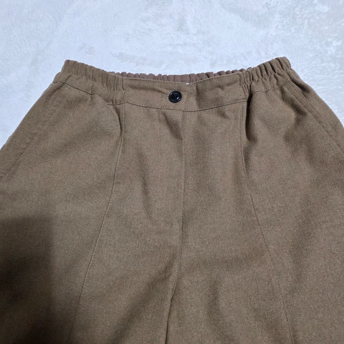 (F)여성 우드우드 시그니쳐 울 와이드 밴딩 팬츠 상품이미지2