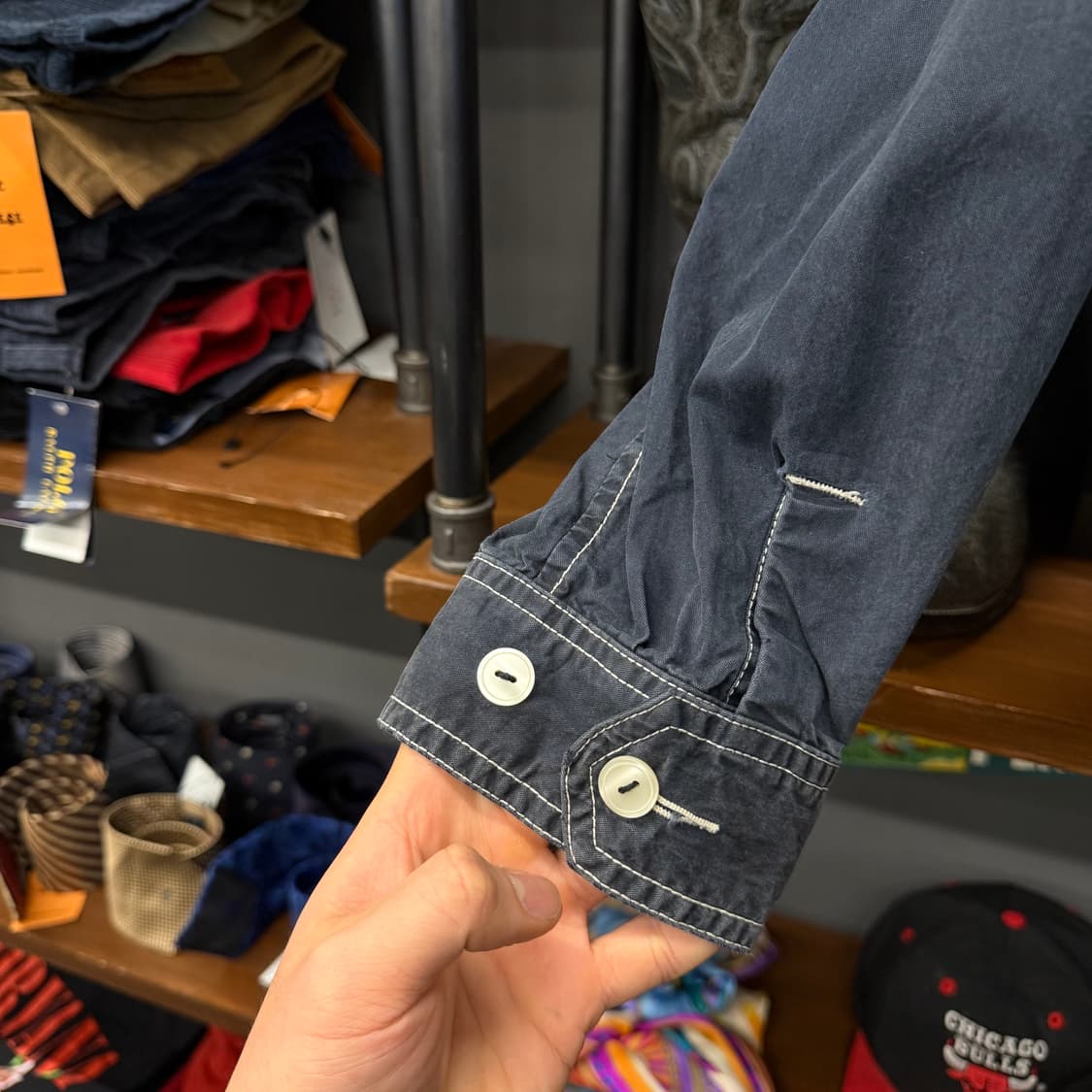 90s 폴로 랄프로렌 라이더 후드 포니로고 베이포트 스윙탑 자켓 N647 상품이미지4