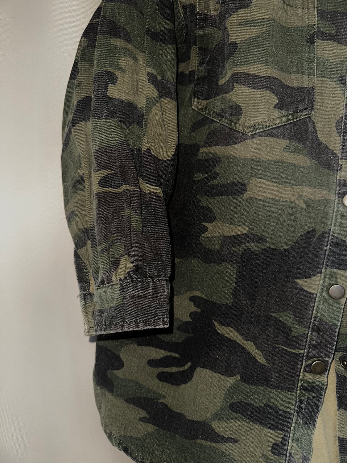 Y2K 카모 셔츠 상품이미지3