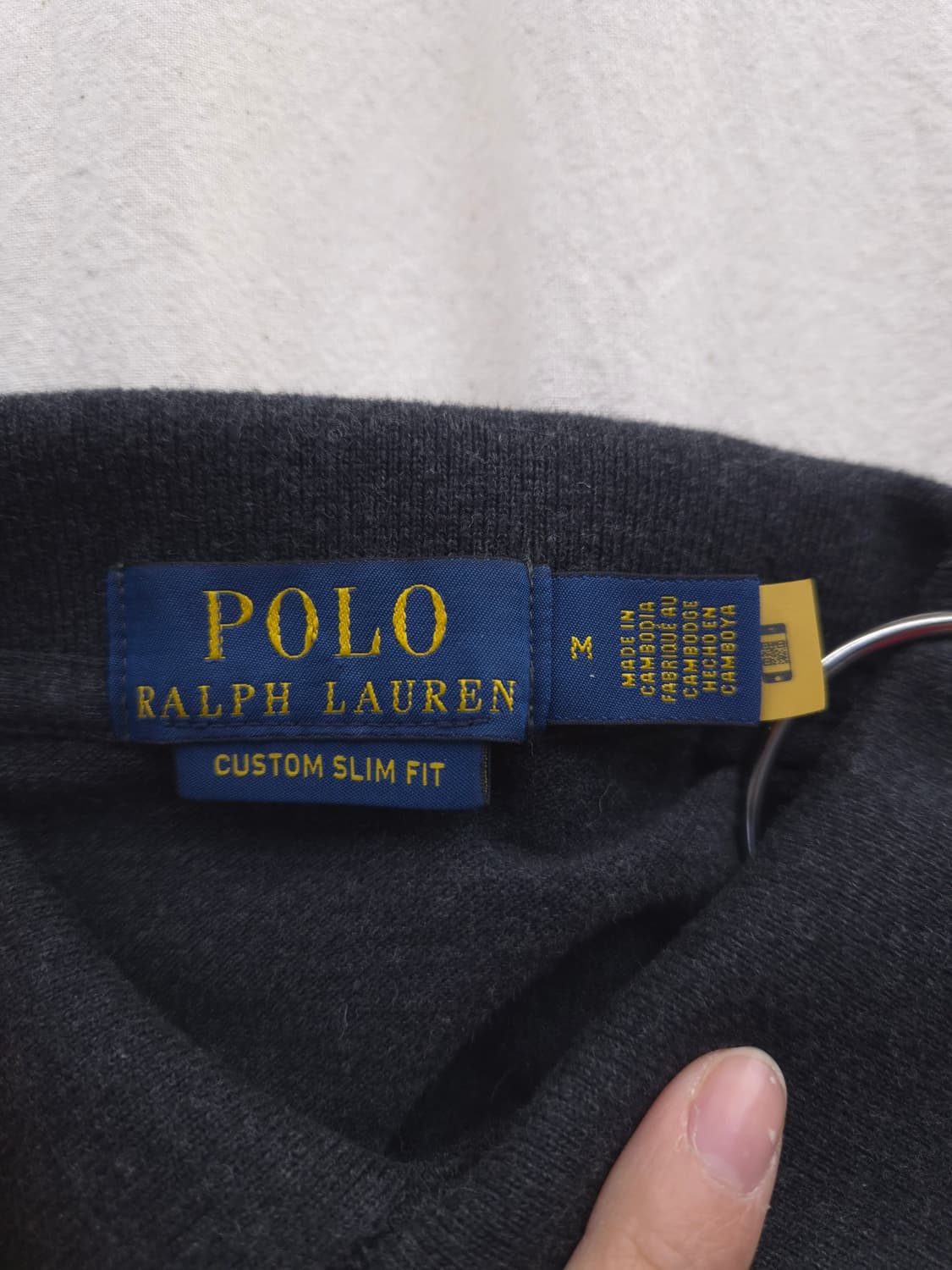 폴로 랄프로렌 반팔 카라티 차콜 상품이미지2