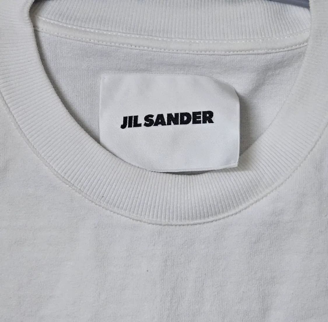 정품)95)질샌더 JIL SANDER 반팔 티셔츠 화이트 박시핏 상품이미지3