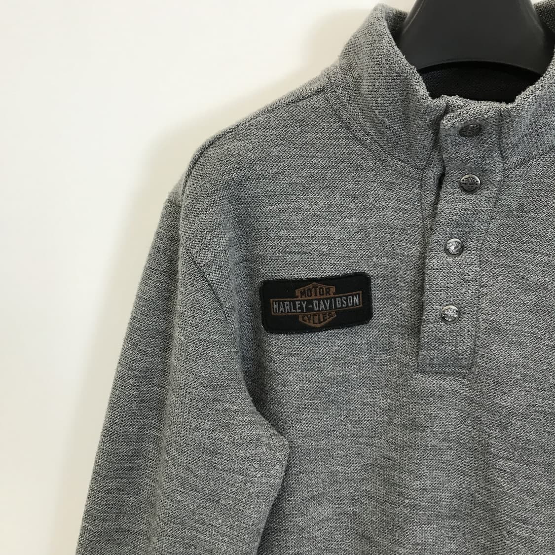 할리데이비슨 체인스티치 자수 하프집업 풀오버 [M] 상품이미지2