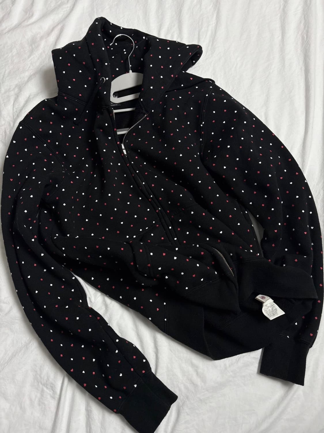 스투시 트럼프 패턴 블랙 후드집업 상품이미지2