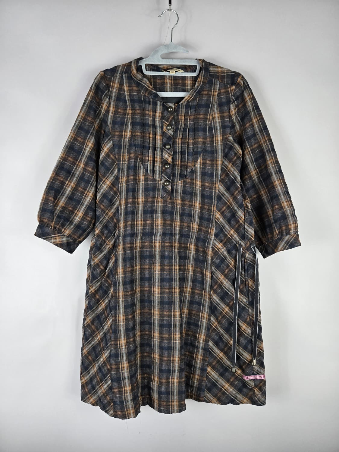 [무료배송]써스데이아일랜드 S 여성 8부소매 체크 원피스 상품이미지2