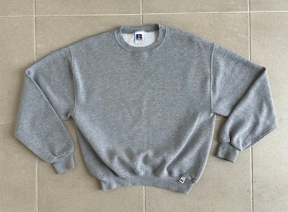 90s 빈티지 러셀 스웻셔츠 그레이 M 상품이미지1