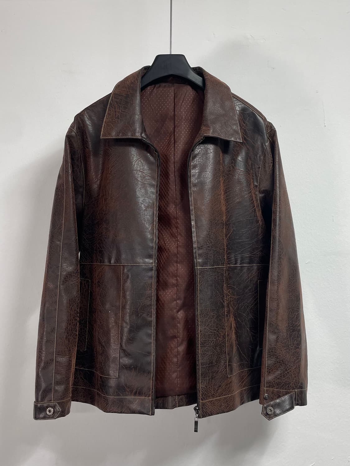 DKNY 빈티지 페이크레더 가죽 자켓(on.380) 상품이미지1