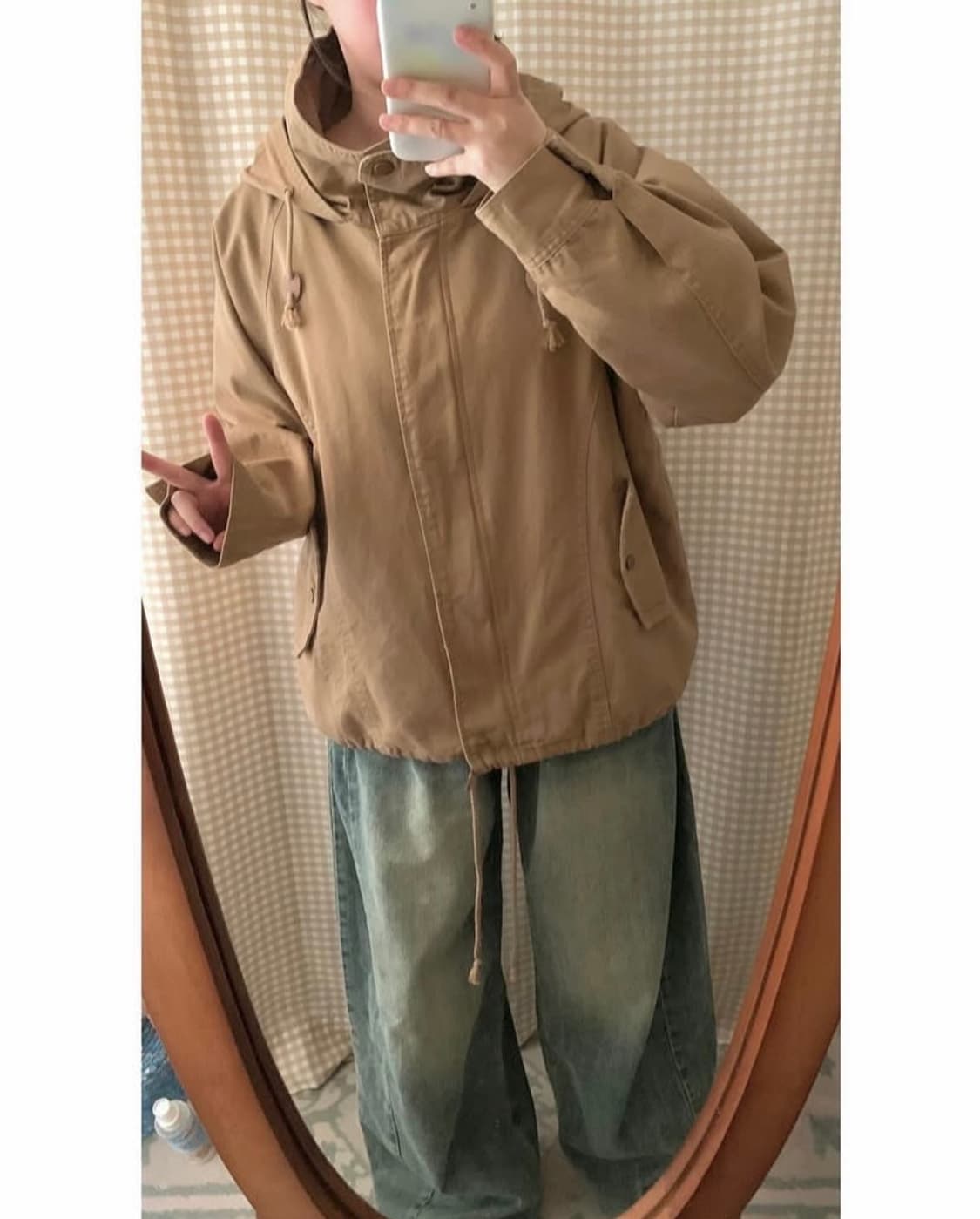 빈티지 브라운 후드자켓 상품이미지2